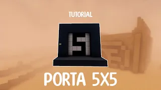 TUTORIAL PORTA 5x5 NO MINECRAFT!