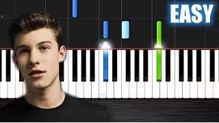 Shawn Mendes - Stitches - EASY Piano Tutorial by PlutaX - Synthesia