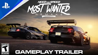 Need for Speed™ Most Wanted Remake - Gameplay Trailer (BMW M3 GTR VS RAZOR MUSTANG )