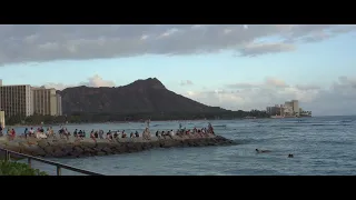 "Waikiki Beach Sunset" / Canon EOS M Magic Lantern RAW / Test with new build / 2.5K raw mode