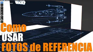 Como USAR Fotos de Referencia FACIL y RAPIDO / Blender