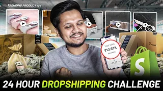 24 Hour Indian DROPSHIPPING Challenge - Live Sales & Profit Reveal! 💰🚀