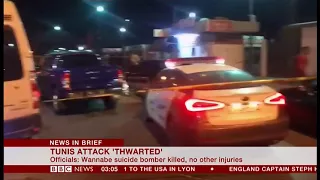 Tunis attack 'thwarted' (Tunisia) - BBC News - 3rd July 2019