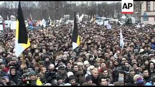 Opposition demo in St Petersburg, rehearsal for election