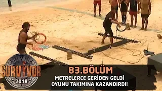 Metrelerce geriden geldi, oyunu takımına kazandırdı! | 83. Bölüm | Survivor 2018