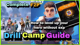 How to use Drill Camp - Whiteout Survival | How to change instructor, how to level up hero F2P Guide