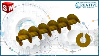 Развёртка витка шнека в Solidworks