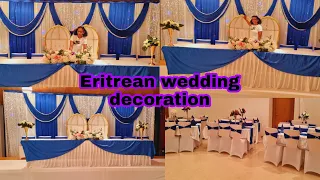 Eritrean  Ethiopian wedding decoration