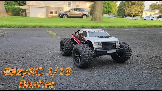 26 mph 1/18 scale EazyRc Fully Licensed Brushless Basher you didnt know you needed