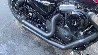 Cobra 909 speedster on a 2021 Harley forty eight