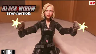 Black Widow stop motion action video| marvel legends black widow vs Hydra in hindi