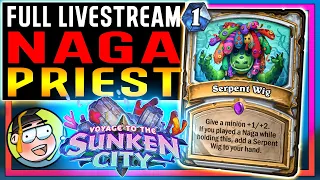 ⭐ Naga Priest! NoHandsGamer Legend Twitch Stream VODs - Voyage to the Sunken City - Hearthstone