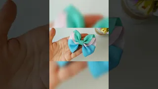 Short video #1 - Hair bow tutorial - Ribbon bows step by step - #1