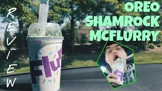 NEW MCDONALDS OREO® Shamrock McFlurry® (Review/Taste Test)