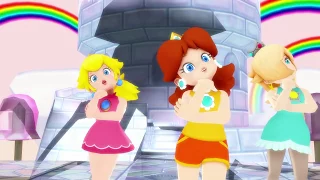 Happy Synthesizer MMD [English Version] (Ultra Smash Peach, Daisy, and Rosalina)