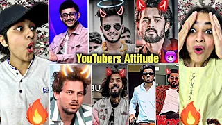 Pakistani Reaction On Indian YouTubers Full Attitude Videos 😈🔥| Indian YouTubers Savage Reply😎
