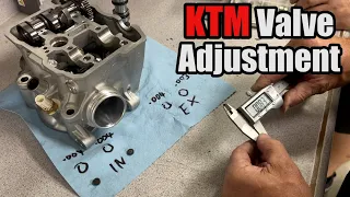 KTM Valve Adjustment & Head Install