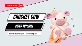 LEARN TO CROCHET THE VIRAL COW PLUSHIE 😍😍 [surprise pattern in the description]