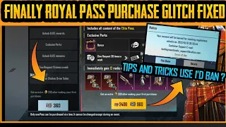 Finally Royal pass Glitch Fixed 🤩 Royal pass glitch fixed by Bgmi