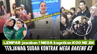 JAWABAN HARU GIA TAK BISA TEMU MEGA! Mega jawab Try Out Kovo & Red Sparks • Wartawan di buat bingung