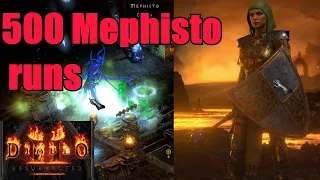 Diablo 2 Resurrected: Loot from 500 Mephisto runs