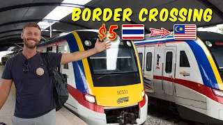 ONLY $5 | THAILAND To MALAYSIA By Land | Hat Yai To Penang | Train + Ferry🇹🇭