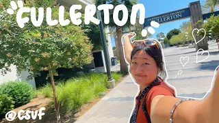 I moved to FULLERTON! | csuf orientation, exploring Fullerton, room tour!