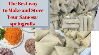 Make extra income from Home using samosa and springrolls... full tutorial from scratch