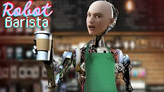 Robot Barista at the mall