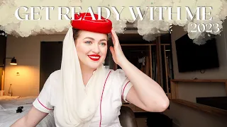 EMIRATES CABIN CREW GET READY WITH ME | 2023 Updated | GRWM | FLIGHT ATTENDANT