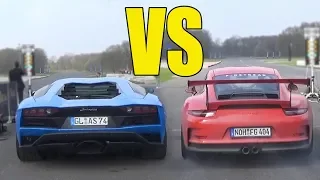 LAMBORGHINI AVENTADOR vs PORSCHE 911 GT3 RS  🔥DRAG RACE🔥