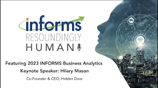 Sneak peek at #2023Analytics keynote speaker Hilary Mason