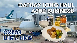 Cathay Pacific BUSINESS CLASS | A350-900 London Heathrow to Hong Kong [4K]