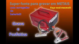 Aprenda a fazer uma Fonte de gravação em metal por ELETRO CORROSÃO - GRAVAÇÃO E OXIDAÇÃO!!!