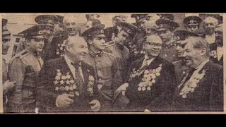 Встреча фронтовиков с курсантами Омского ВОКУ в сентябре 1986 года/Meeting of front-line soldiers