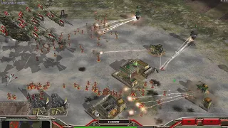 " I like the big targets " China Infantry-Command & Conquer Generals Zero Hour -1 vs 5 HARD Gameplay