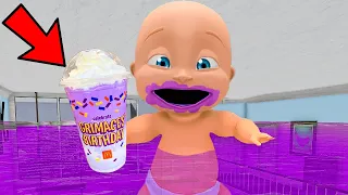 Baby Floods House With GRIMACE SHAKE!