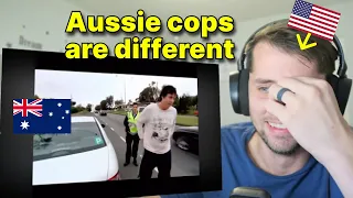 American reacts to Austalian Cop