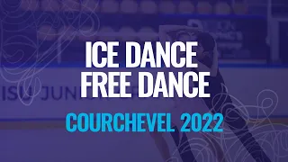 LIM / QUAN (KOR) | Ice Dance Free Dance | Courchevel 2022 | #JGPFigure
