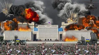 final battle Ukrainian attack east of the Kremlin destroys the Russian parliament building
