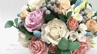 Лепка розы из зефирной глины с текстурой Crafter's Clay