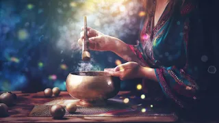 Gentle Singing Bowl + 5Hz Theta Waves 》Singing Bowls Played Softly For Sleep & Relaxation [No Music]