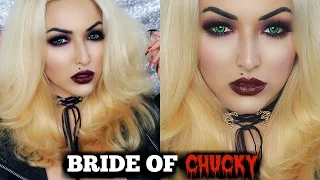 HALLOWEEN BRIDE OF CHUCKY MAKEUP TUTORIAL + COSTUME