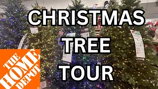 Christmas Trees HIGH DEF 4K Christmas Tree Train Home Depot Shop With Me Store Tour Holiday Decor