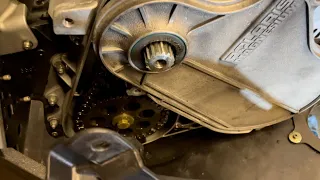 How to remove Polaris Axys chain case cover.