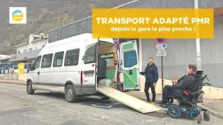 Transport adapté PMR gare de Moûtiers au centre de vacances Anaé de Pralognan (avec Handilol)