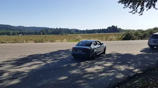 B7 Audi S4 4.2 Going full send on a quick burn out