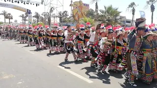 Tinkus San Simón Internacional - Carnaval andino Con la Fuerza del Sol, Arica 2024, primer día.