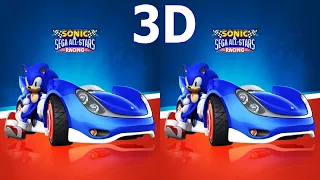 Sonic and SEGA  3D SBS VR box google cardboard video 4