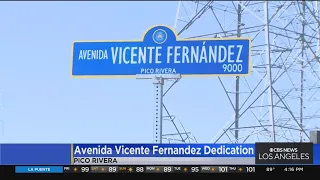 Pico Rivera street named in honor of legendary Mexican artist Vicente Fernández